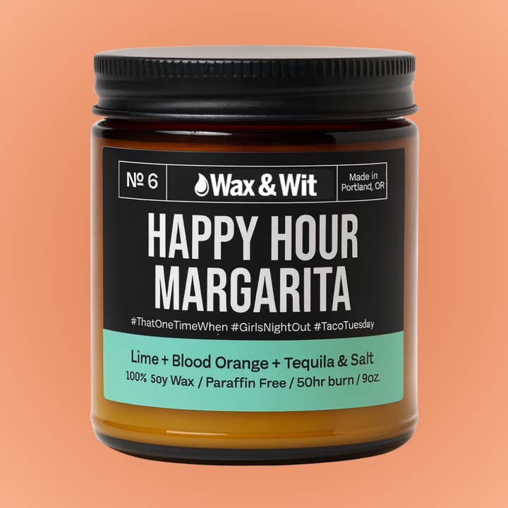 Happy Hour Margarita for wholesale by Wax &. Wit Candles