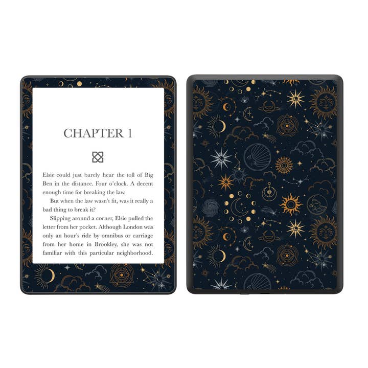 Skin per Kindle - Dark Zodic per la vendita all'ingrosso da parte di Bookish Decals