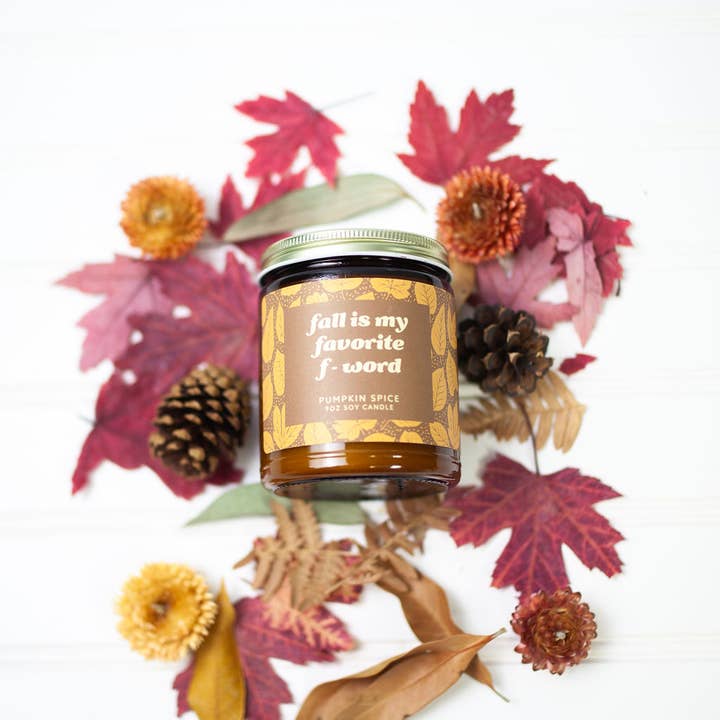 Austy Lou by Broken Top Brands - Wholesale Jar/Filled Candle - Fall Is My Favorite F-Word 9oz Soy Candle4