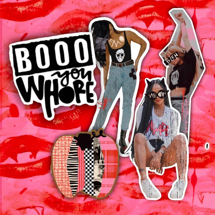 boo x die cut sticker bundle for wholesale by Theoretikal Design Company