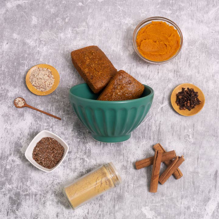 Sans Bakery, LLC - Wholesale Bread/Tortilla - Gluten Free Vegan Mini Pumpkin Bread1