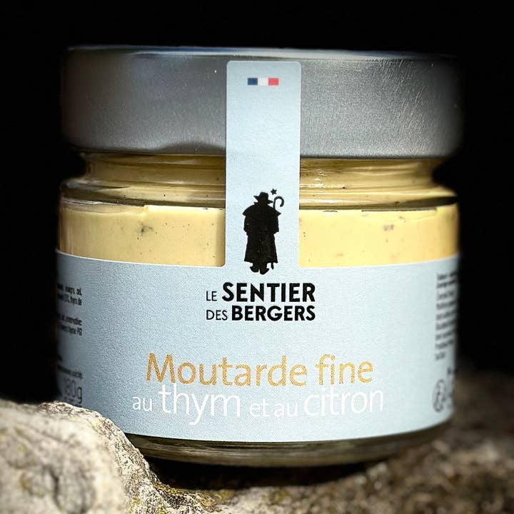 Thyme and Lemon Mustard - 180g for wholesale by Le Sentier des Bergers