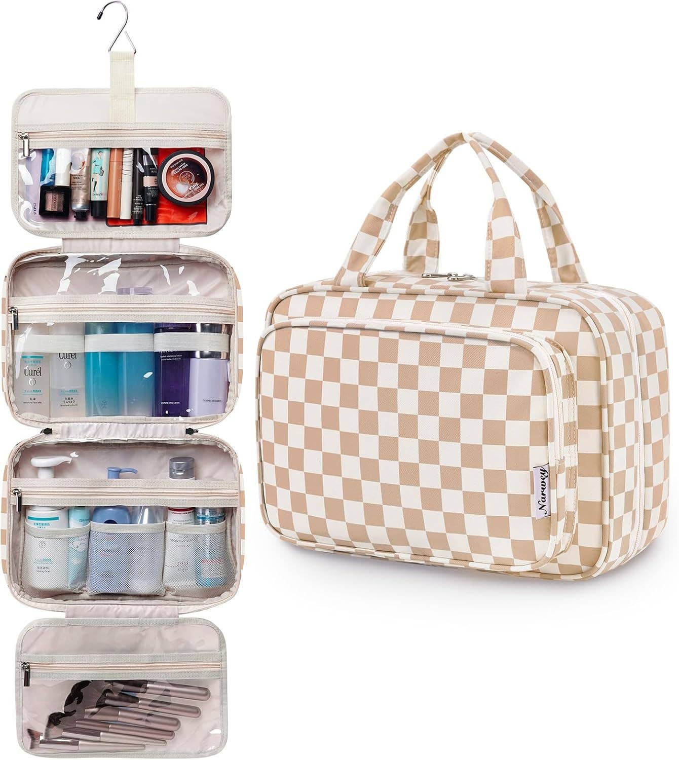 wandf – Großhandel Schmink-/Kosmetiktasche – Hängender Kulturbeutel für Frauen Reise-Make-up-Tasche128