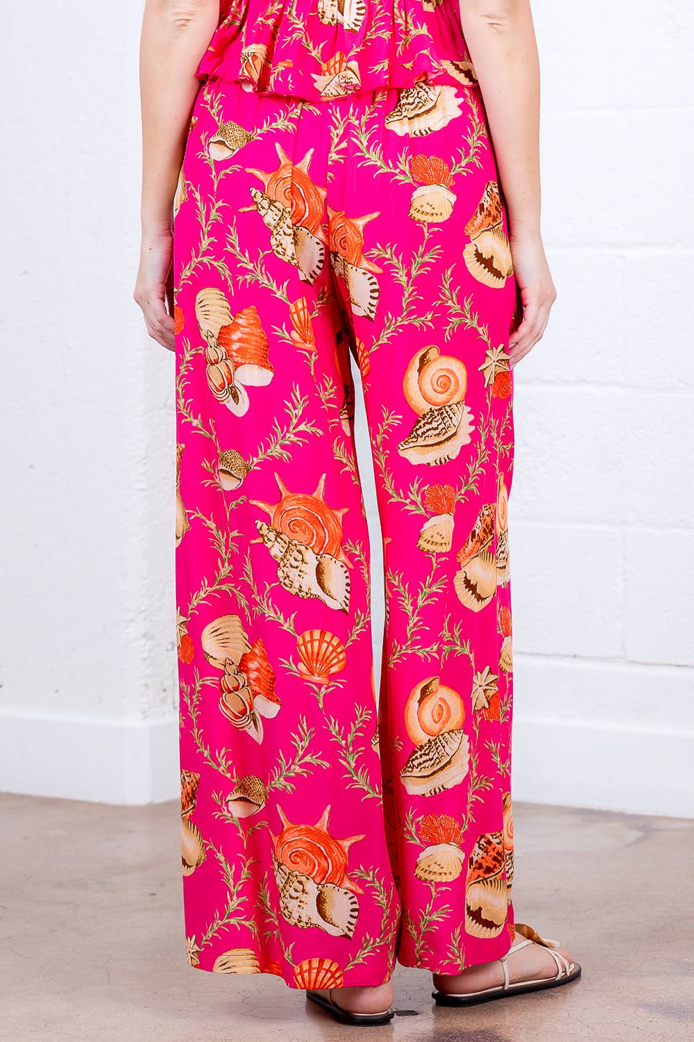 FELROZE HP35203T-LANGE RECHTE SOLIDE BANDERINGSBROEK voor groothandel op Faire3