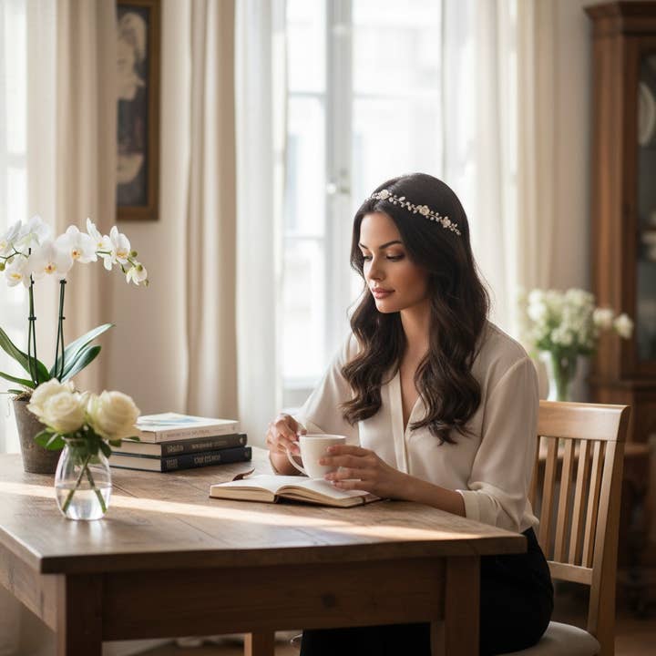 Athena Bridal Jewellery – Großhandel Haarschmuck-Set – Demen – HARMONY HAARRANKE, HP223, SILBER2