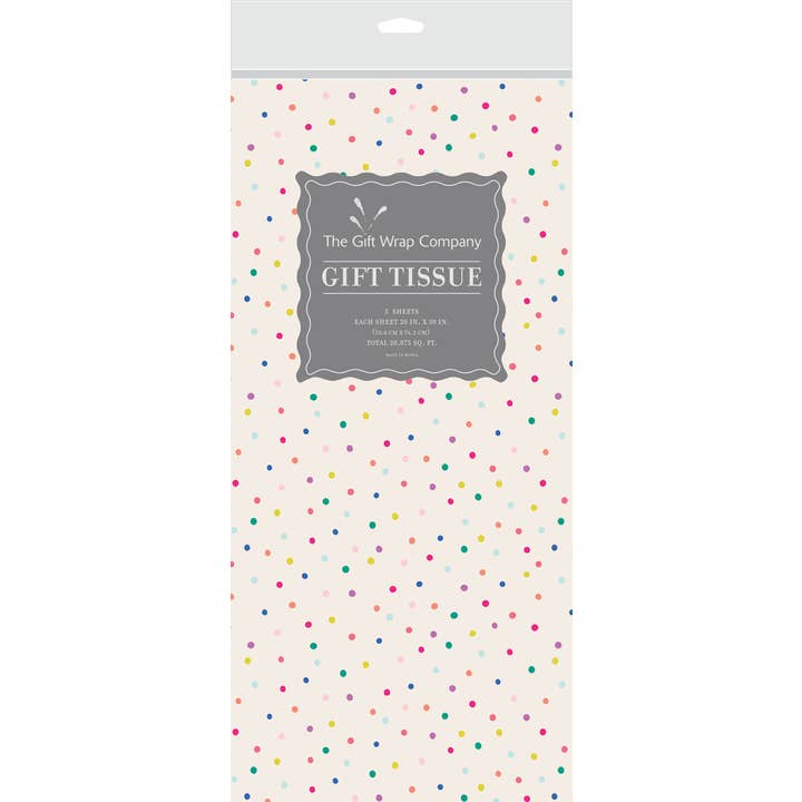 The Gift Wrap Company - Wholesale Tissue Paper - Tissue Happy Birthday Dots