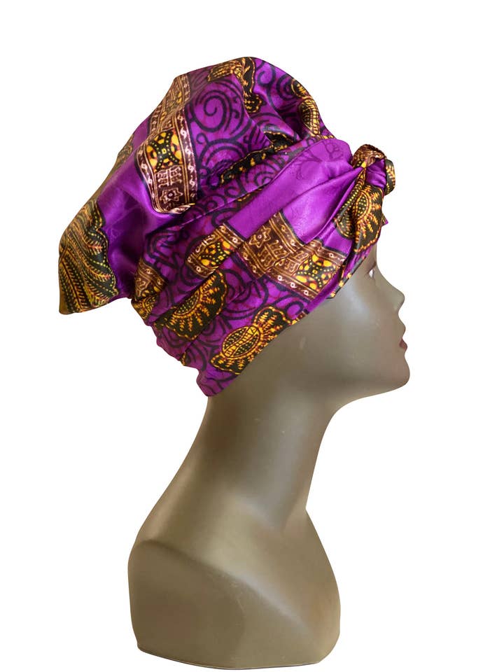 Chapéu turbante de cera em tecido bazin riche de alta qualidade por atacado de Esancyel cosmetics