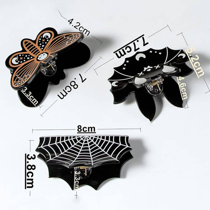 ACCITY - Wholesale Hair Clip - Women's - HALLOWEEN BAT BUTTERFLY SPIDER HAIR CLAW CLIPS_CWAHA0271