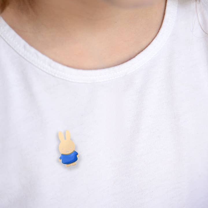 Titlee - Wholesale Brooch - MIFFY bunny enamel pin (electric blue) x Miffy