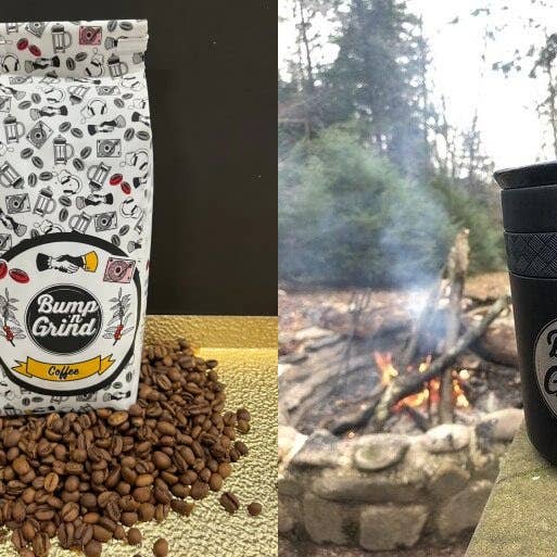 Disco Map - Demi-gourde d'artisanat et de voyage pour la vente par Bump n Grind Coffee