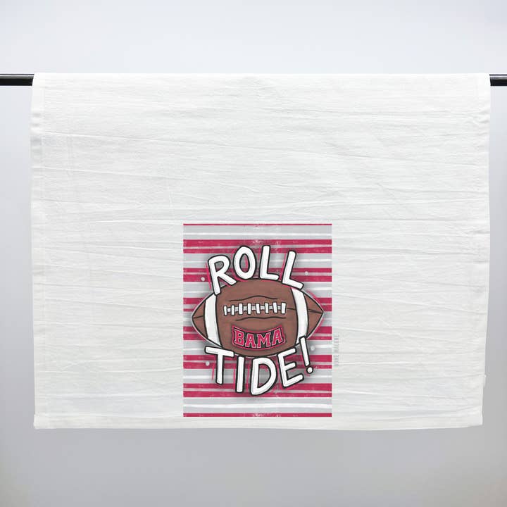 Alabama Roll Tide Tea Towel - Crimson Tide AL for wholesale by Home Malone