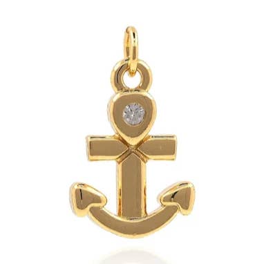 Gold Anchor Charm ~ Deep South Originals for wholesale by Deep South Originals Inc.
