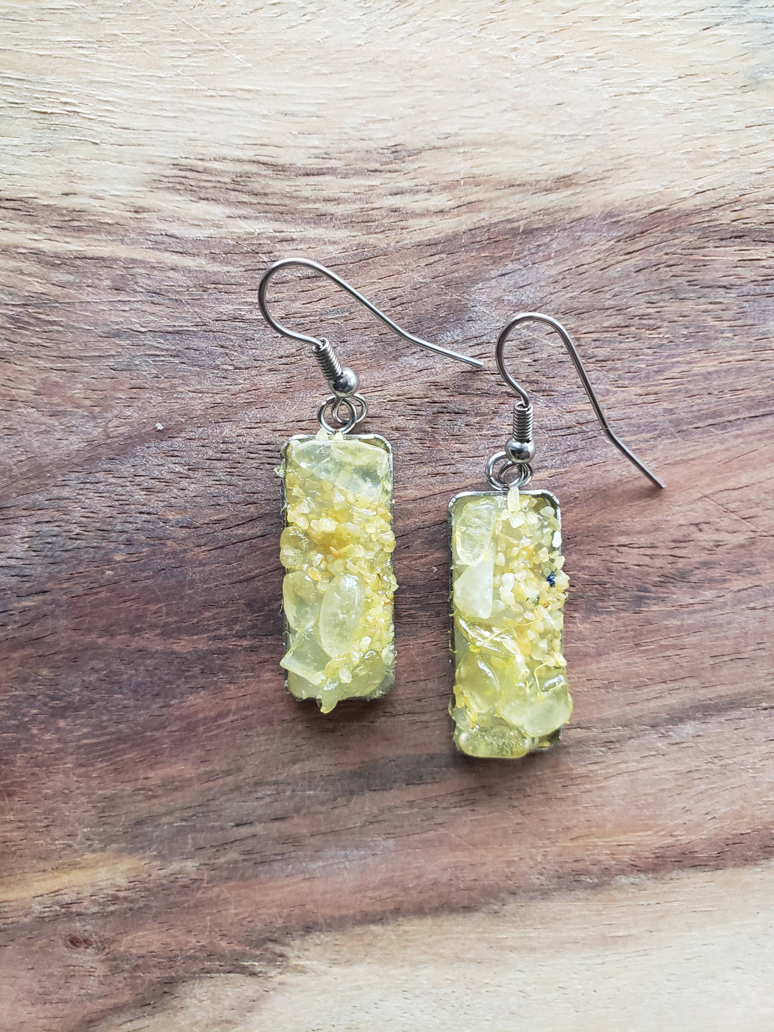 Moon studio jewelry - Wholesale Dangle Earrings - Dangle raw stone earrings13