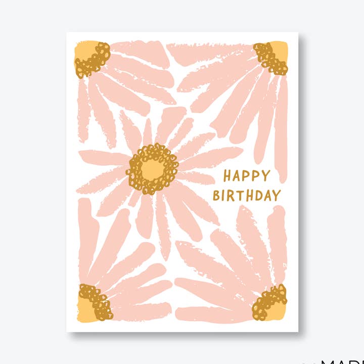 Daisy Birthday Greeting Card for wholesale by meoMADE