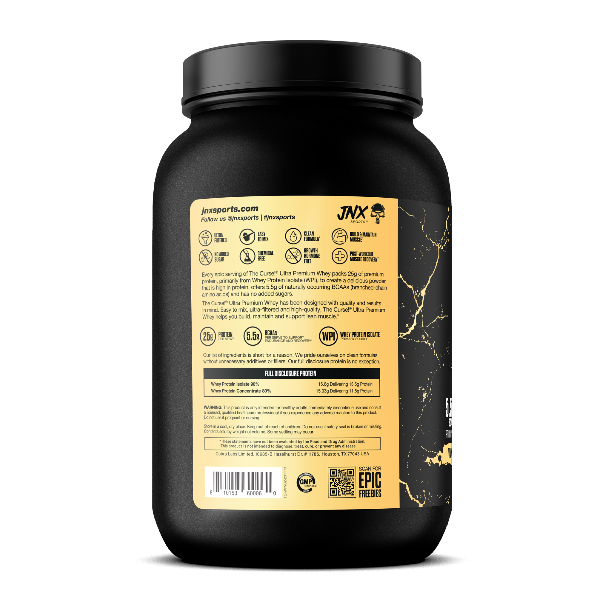 JNX Sports - Wholesale Oral Supplement/Vitamin - The Curse! Ultra Premium Whey5