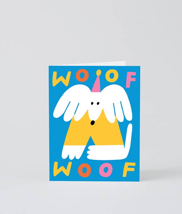 Wrap - Vendita all'ingrosso Biglietti di auguri - Biglietto di auguri di compleanno per bambini «Woof Woof Dog»