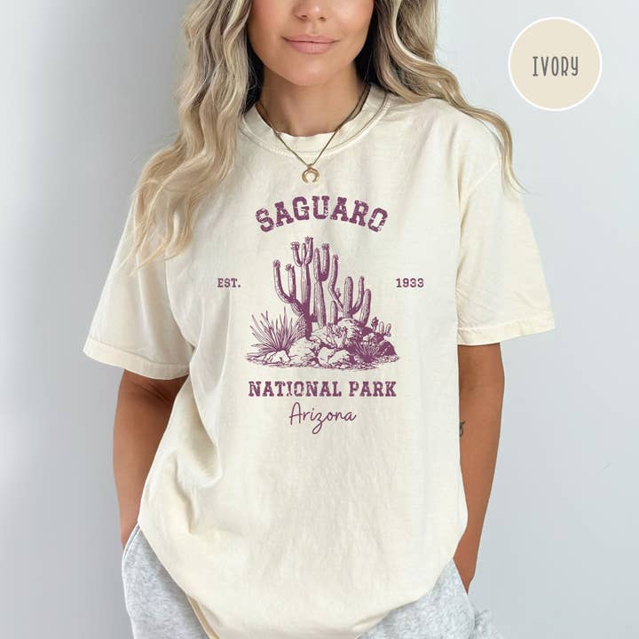 Saguaro National Park Comfort Colors® T-shirt for engroshandel hos CindyL Boutique