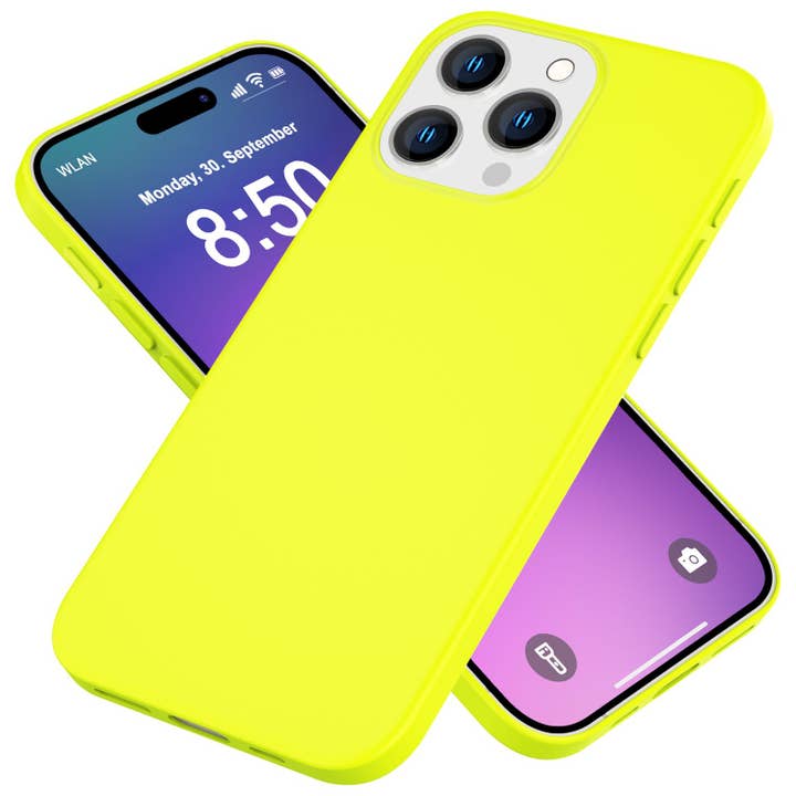 NALIA Colorful Neon Silicone Case for iPhone 16 Pro Max - Non-Slip Phone Case in Vibrant Colors for wholesale by SchnappFreude