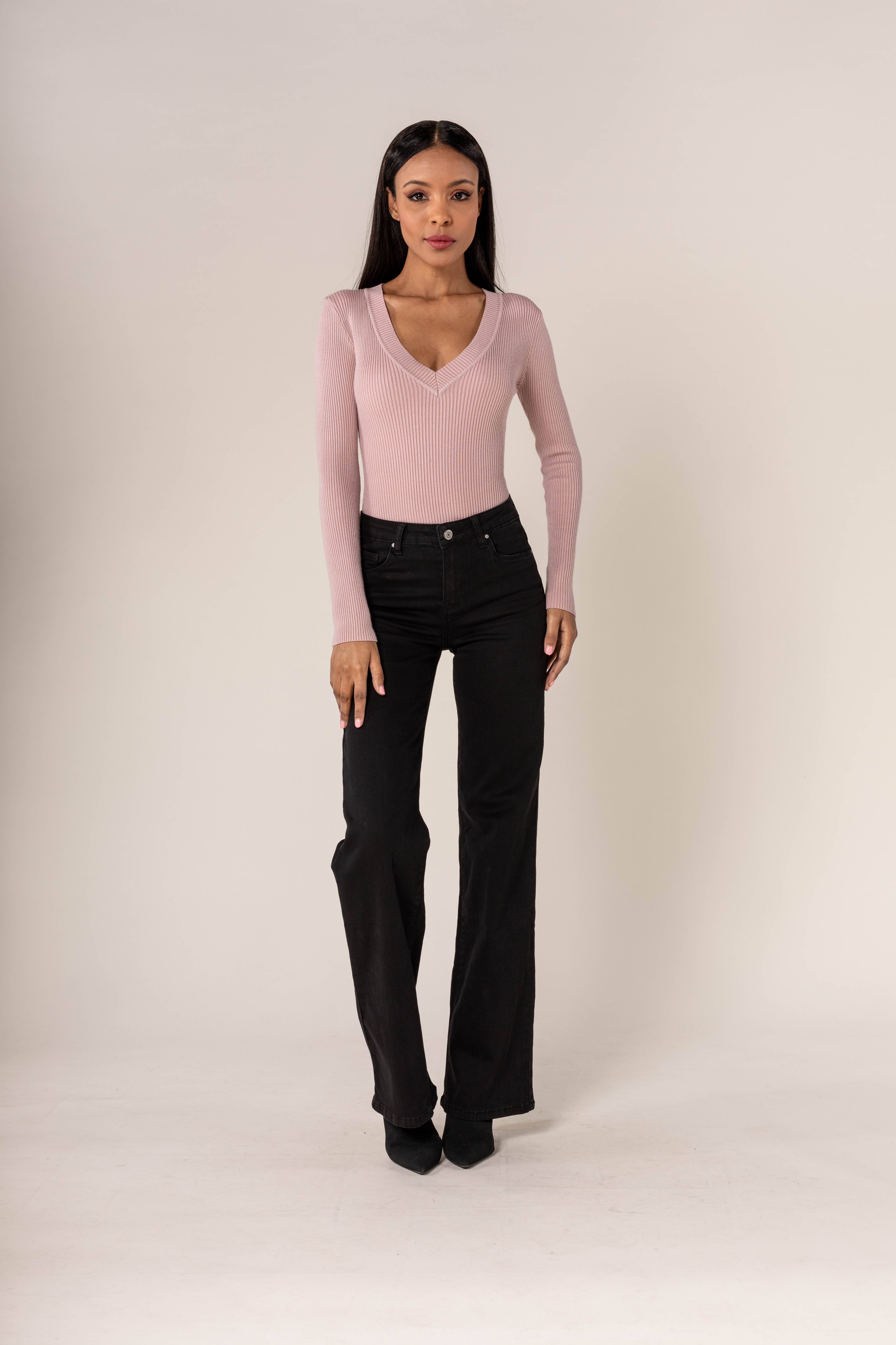 Nina Carter - Wholesale Jeans - Women's - TALL P211 high-waisted flare jeans4