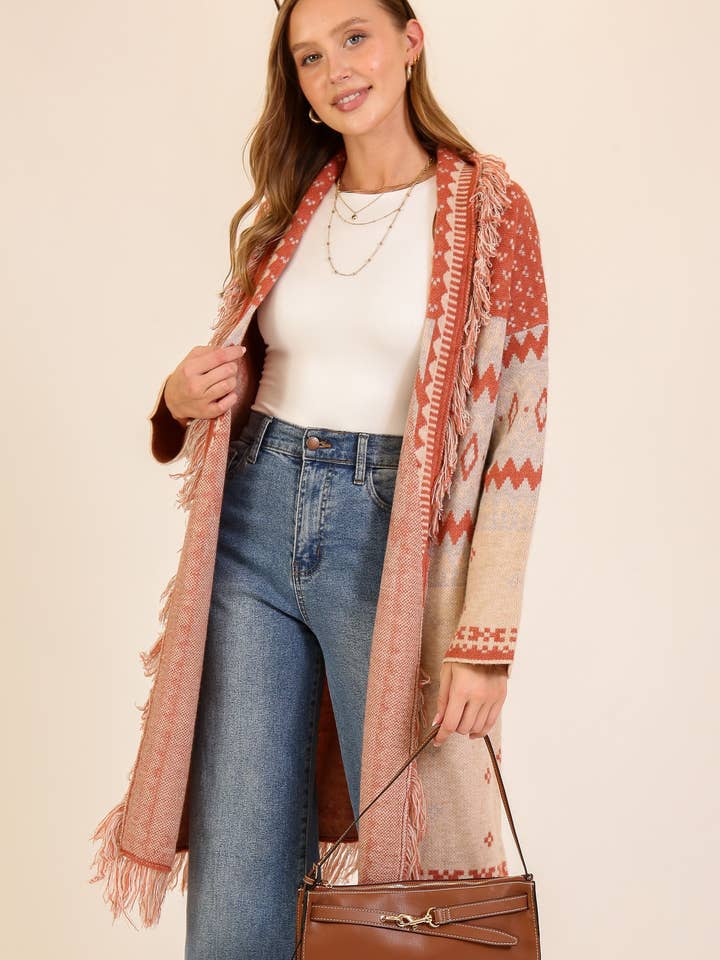 Le cardigan à franges Sedona Sunset pour la vente par Vanilla Monkey