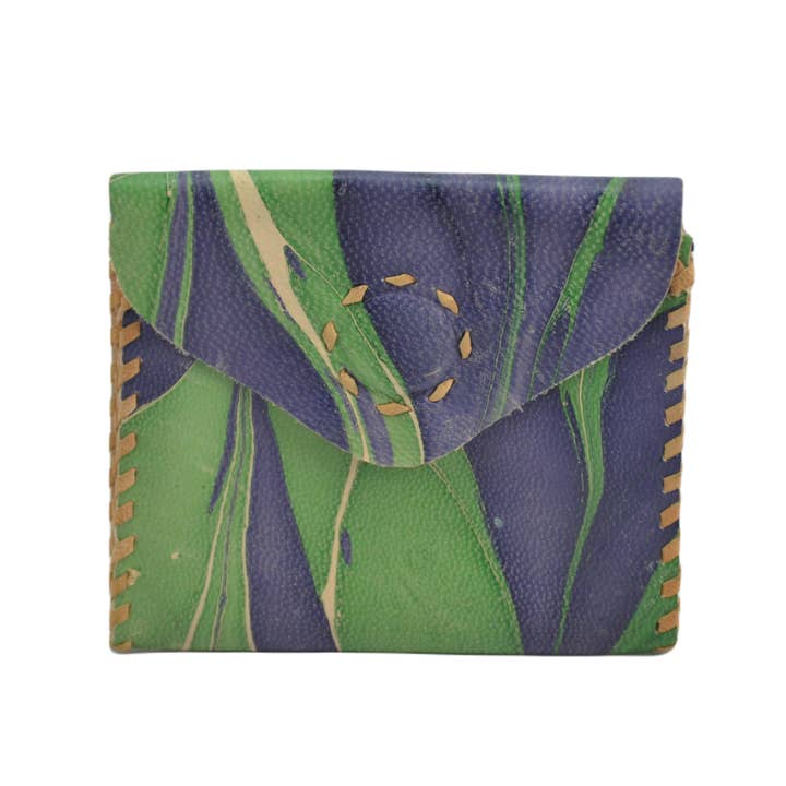 Daisy Purse - Marbled Leather for wholesale by STUDIO CALEIDOSCOPE