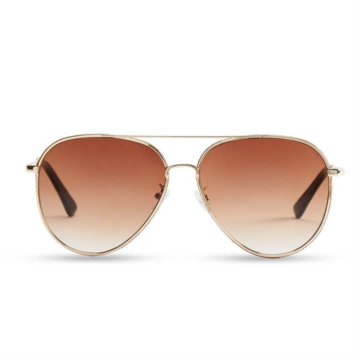 COCO + CARMEN - Wholesale Sunglasses - Women's - Hilary Aviator Sunglasses with Sparkle Lens