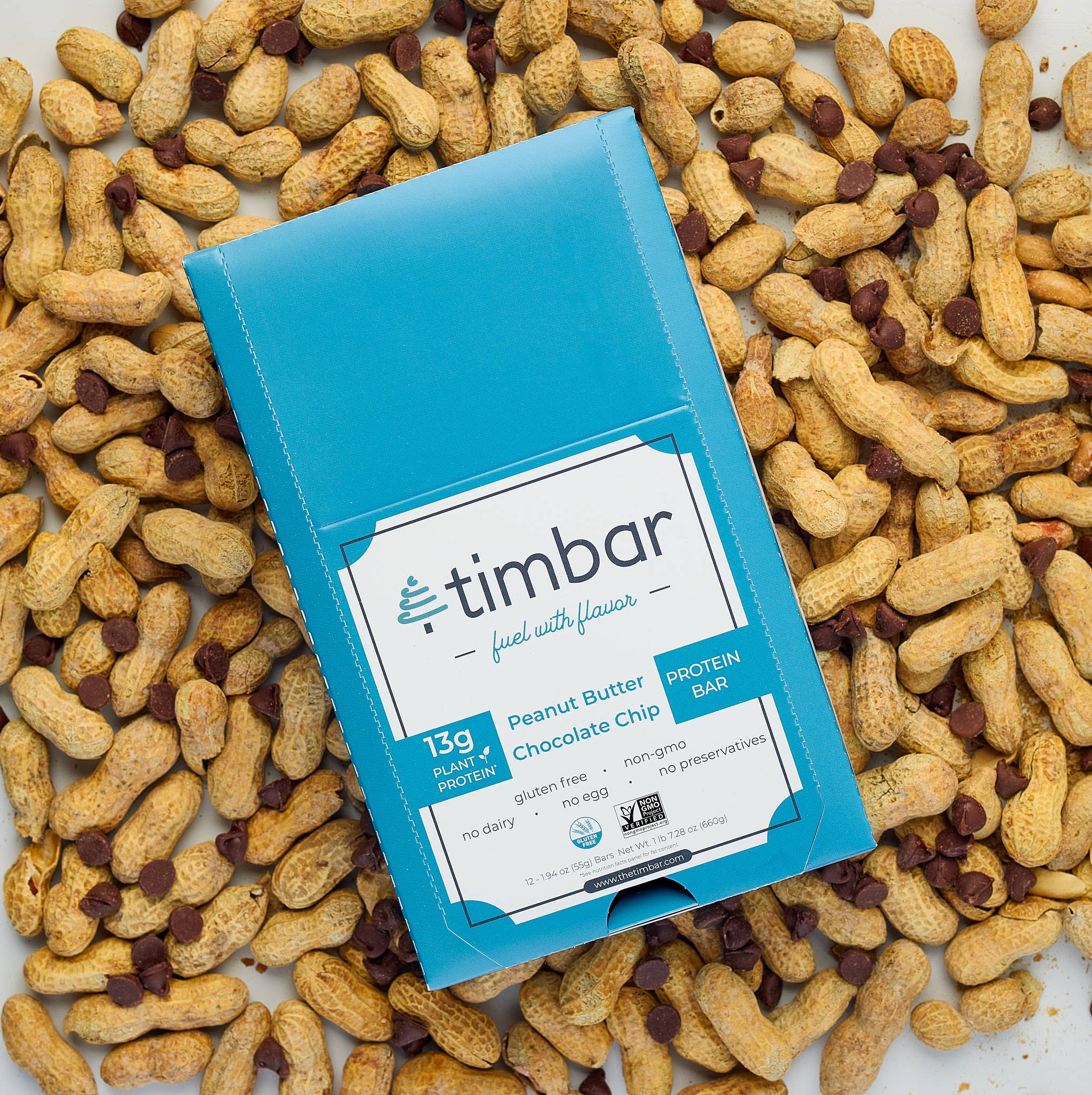 timbar – wholesale Snack bar – Peanut Butter Chocolate Chip Protein Bar (12 bars)3