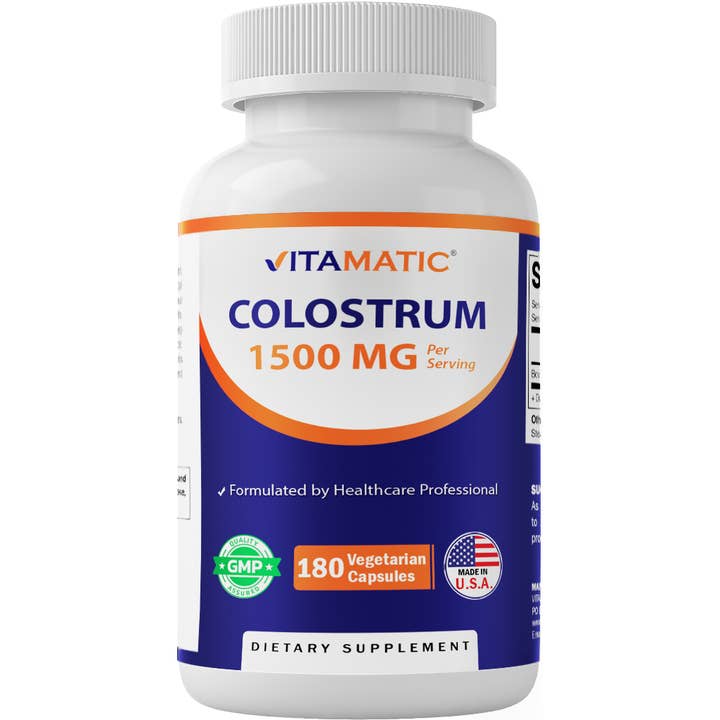 Vitamatic | Colostrum 30% IgG - 1500 mg | 180 Veg Capsules for wholesale by Vitamatic