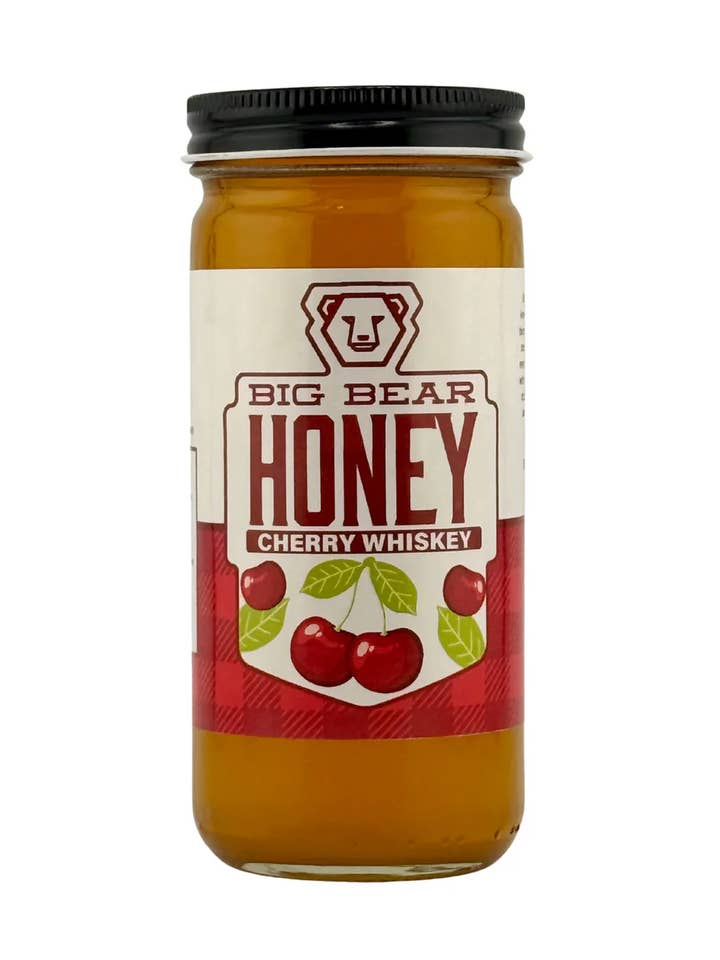 Cherry Whiskey Honey - 10 oz Jar
for wholesale by Big Bear Honey