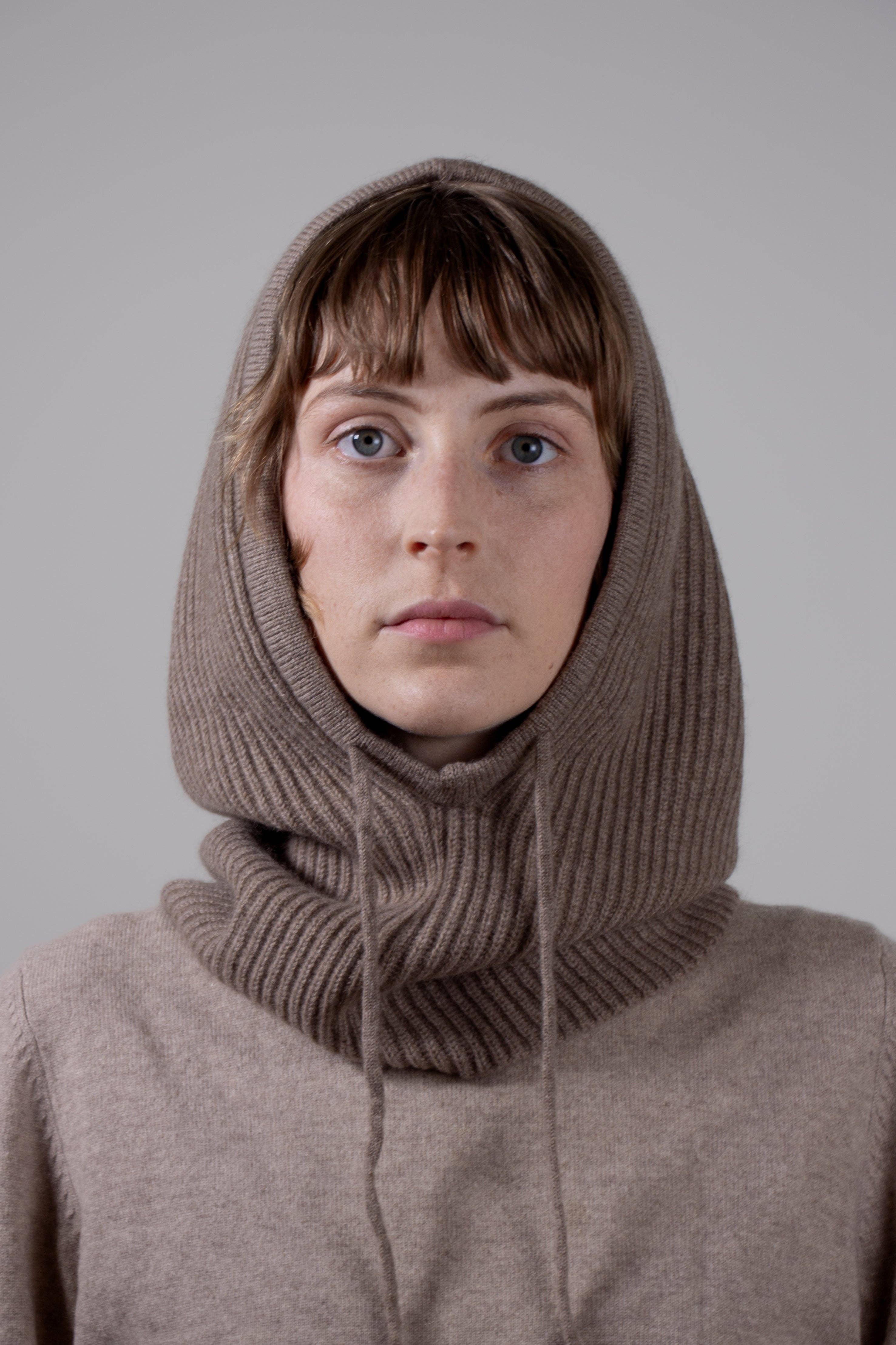 elenomad - Wholesale Balaclava - Unisex - RIBBED- 100% cashmere ribbed knitted balaclava6