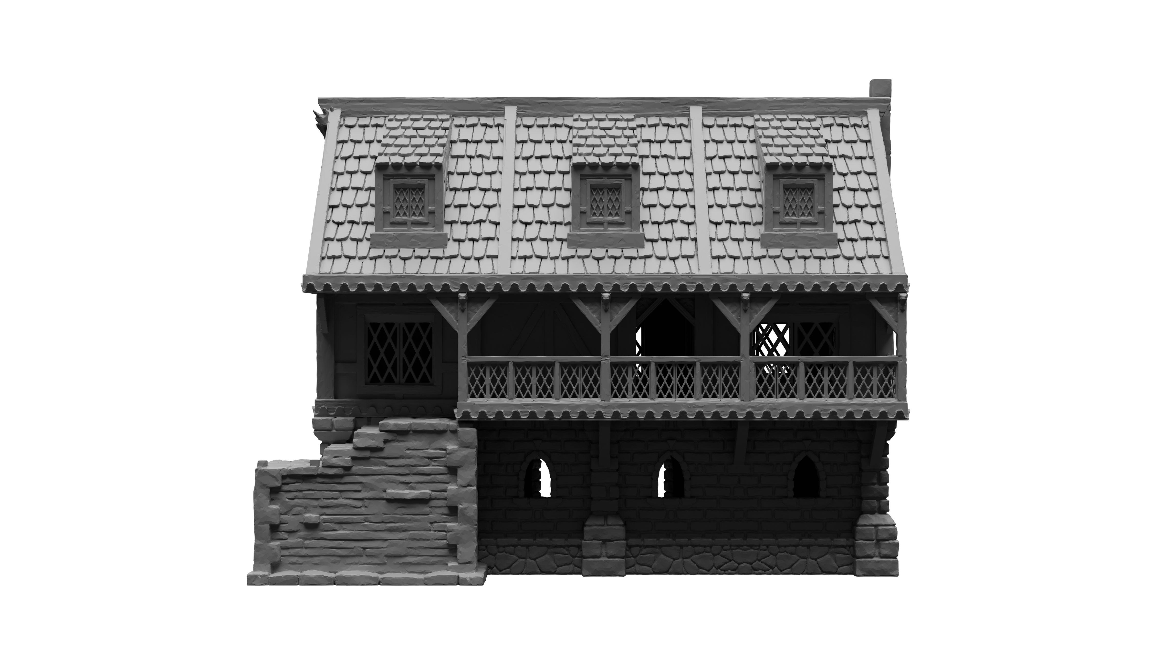 We Geek Together - Wholesale Decorative Tabletop Object - 3D Printed D&D Tavern Terrain | Modular Fantasy Building for Tabletop RPGs, Miniature Wargaming, Pathfinder, and TTRPG5
