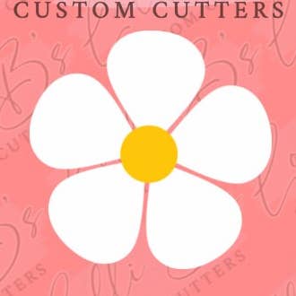 Daisy Flower Cookie Cutter for wholesale by Lolli B Custom Cutters