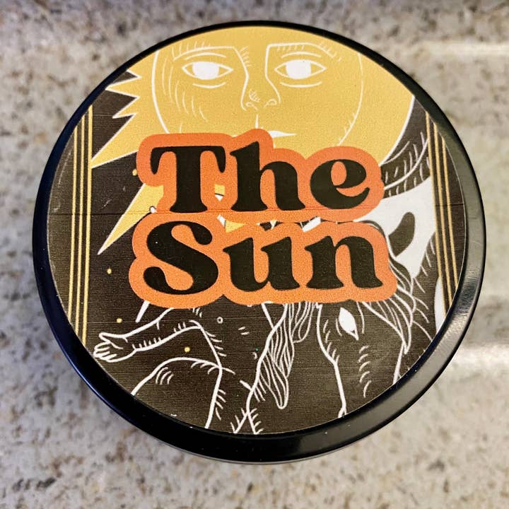 Raven’s Hearth - Wholesale Travel Candles - The Sun Candle | Warm Citrus Scent | Soy Wax | Vegan2