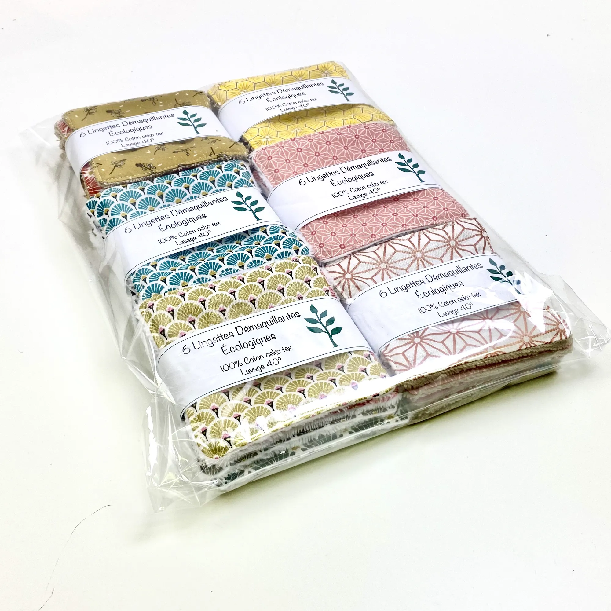 Emmanuel Création - Vente Démaquillants - Lingette démaquillante écolo petit modèle, "Géométrique"1
