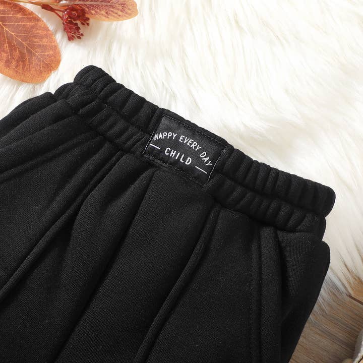 PatPat - Wholesale Trousers – Baby - Baby Boy/Girl Solid Fleece-lining Casual Pants2