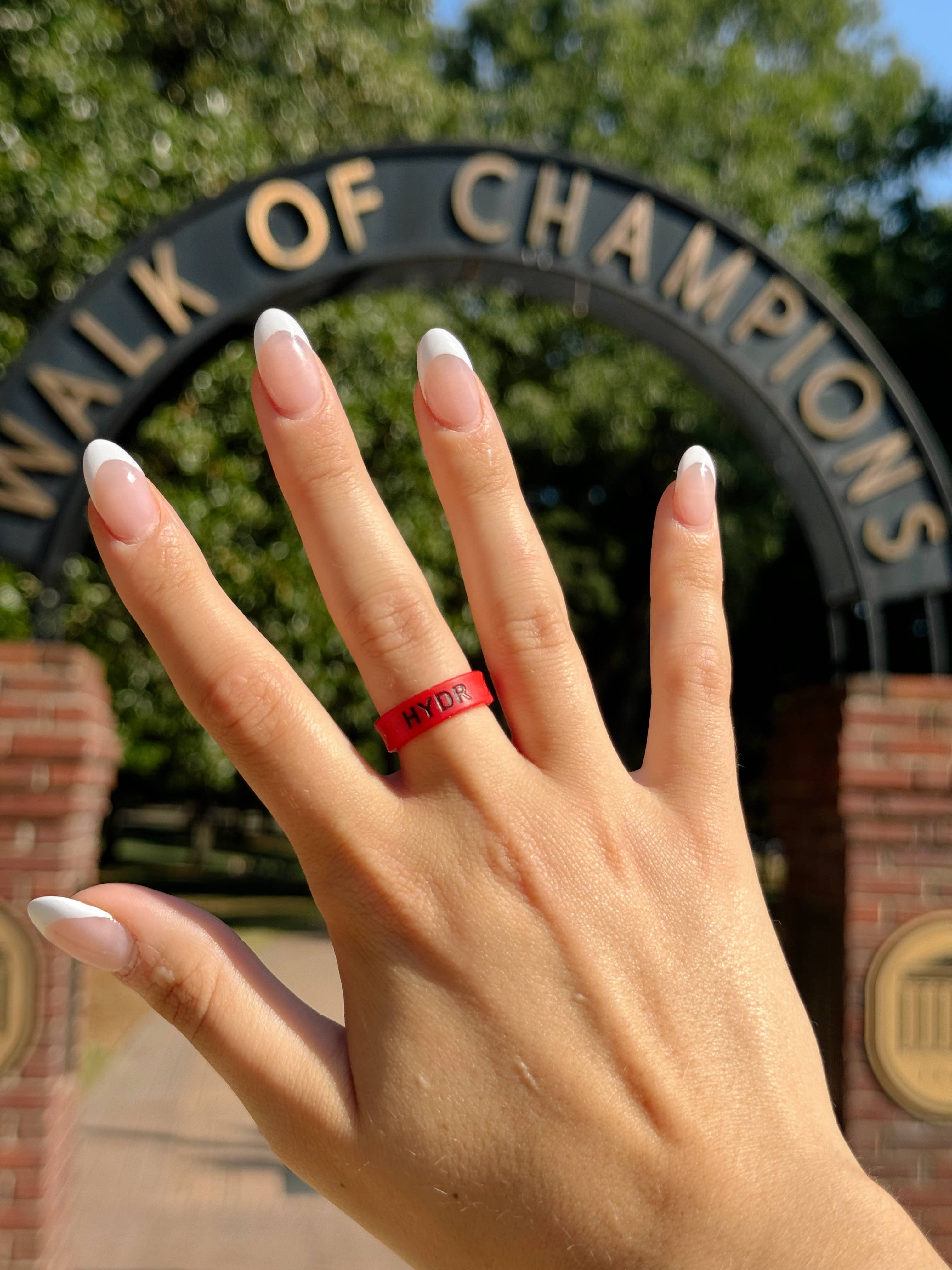 Flip Rings - Wholesale Band/Stacked Ring - Flip Reversible GO REBS / HYDR Red Ole Miss Ring9