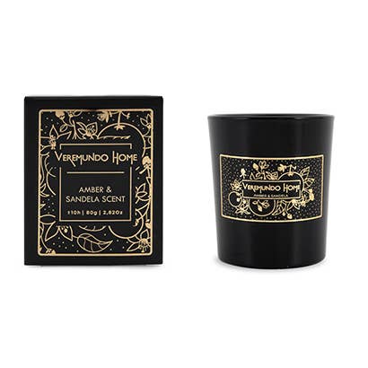 Veremundo Home - Wholesale Jar/Filled Candle - Paris Scented Candle V10- Black Design0