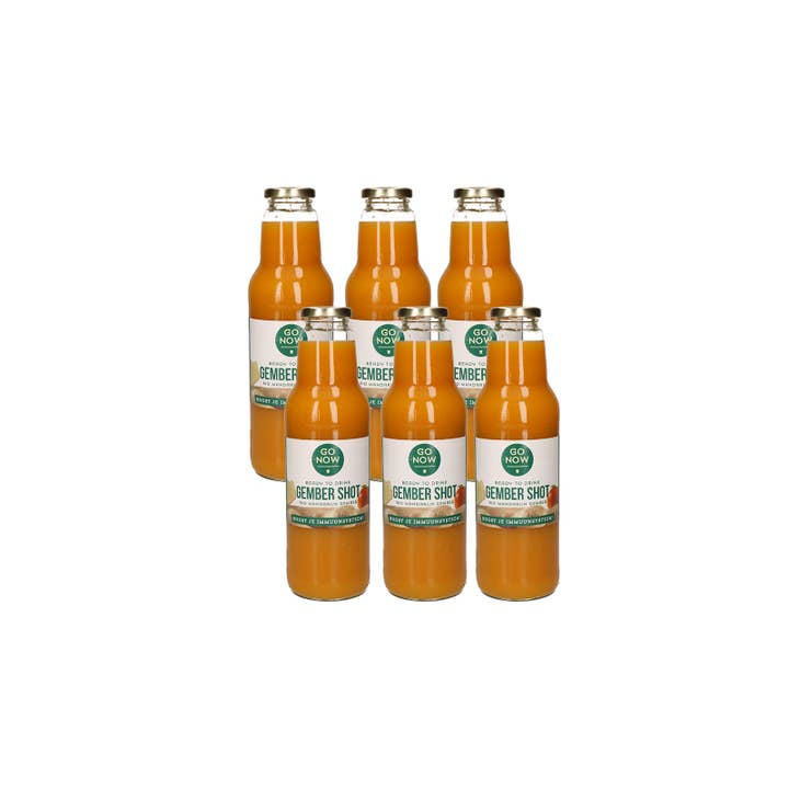 Go Now - Venta al por mayor Zumos/tónicos saludables - Mandarina-Jengibre 750ml | Chupito de Jengibre | Jugo de Jengibre | Jengibre