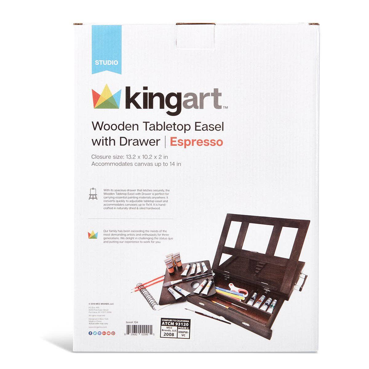 KINGART – wholesale Easel – Wood Tabletop Easel6