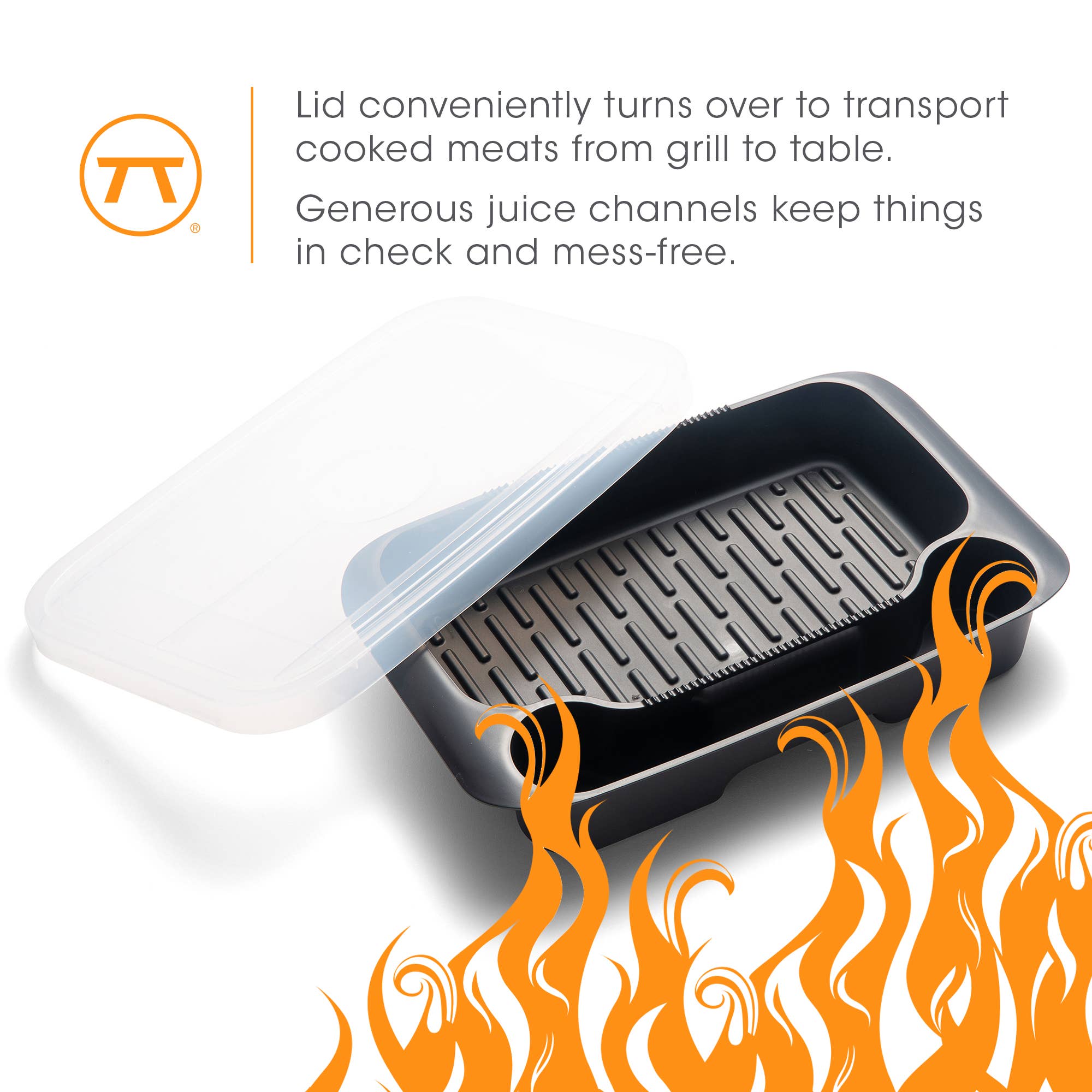 Fox Run Brands - Wholesale Grillpan/bakplaat - Outset Grill Prep Station met deksel, 15 „x 10" x 2,6"5