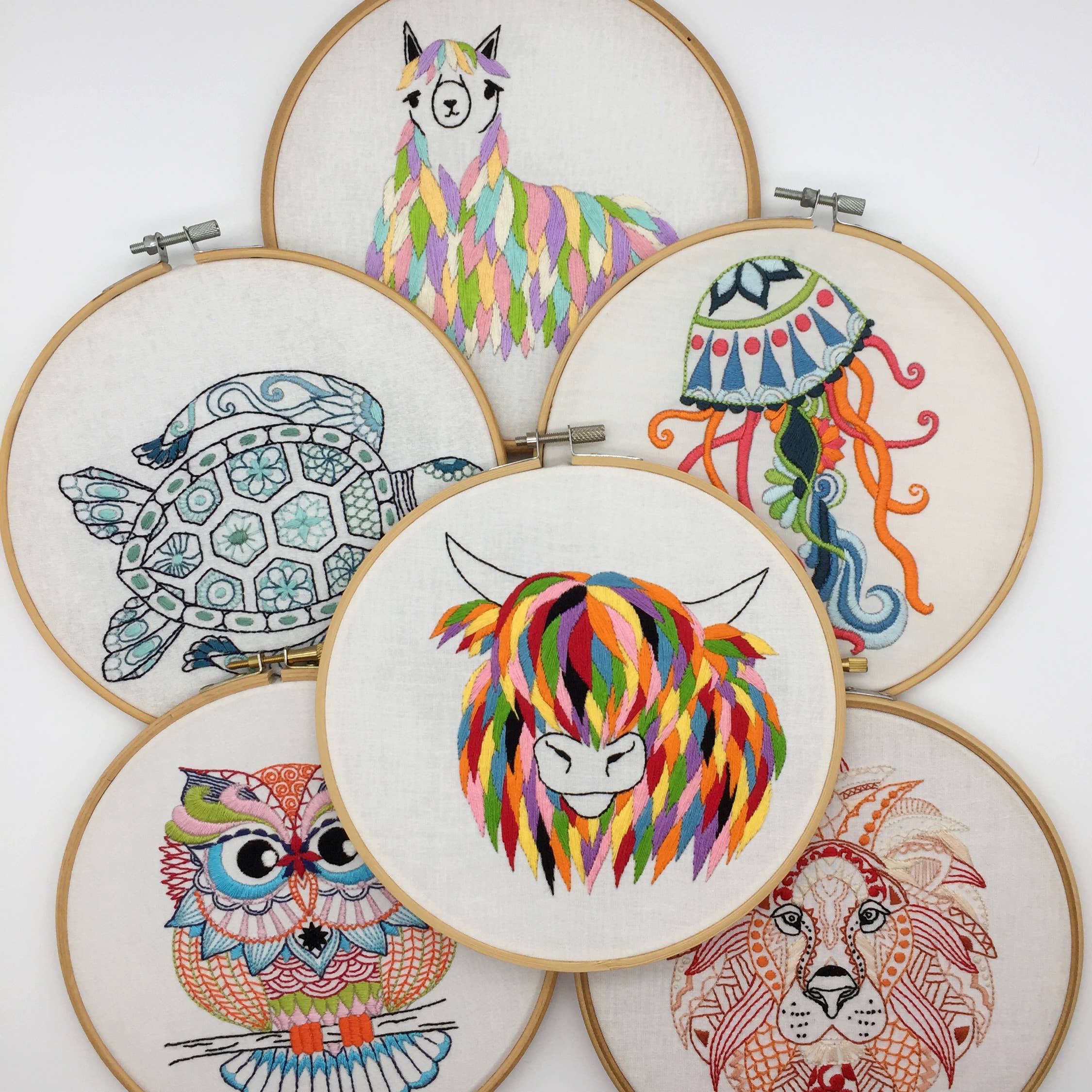 Cinnamon Stitching - Wholesale Embroidery/Cross Stitch Supplies - Embroidery Kit Bundle - Our Six Best-Selling Embroidery Kits1