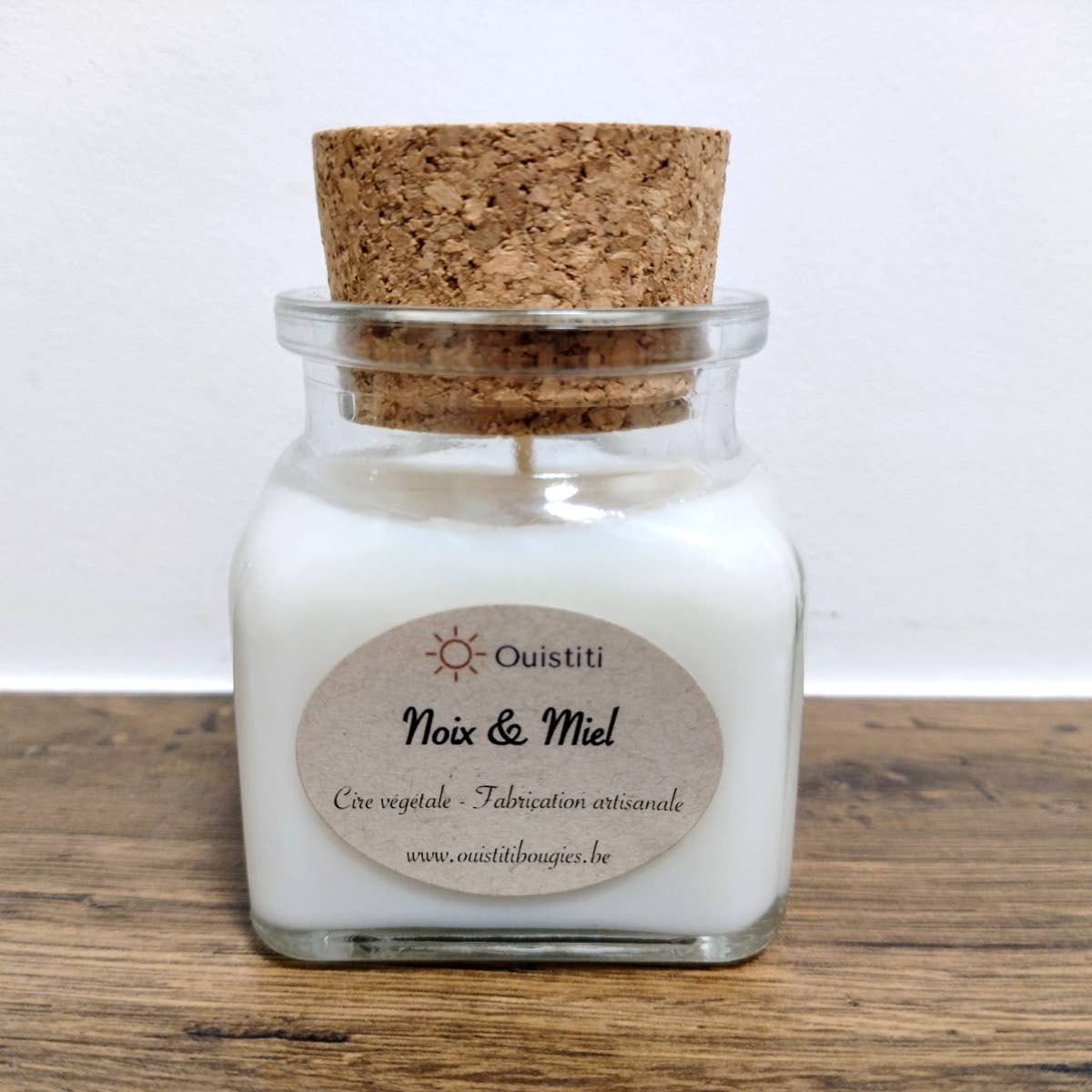 Ouistiti - Bougies et compagnie - Wholesale Pot/gevulde kaars - Geurkaars Noten & Honing - 20 uur