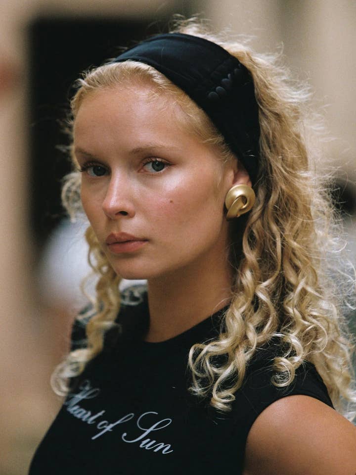 Penelope Wide Headband | Black for wholesale by Heart of Sun