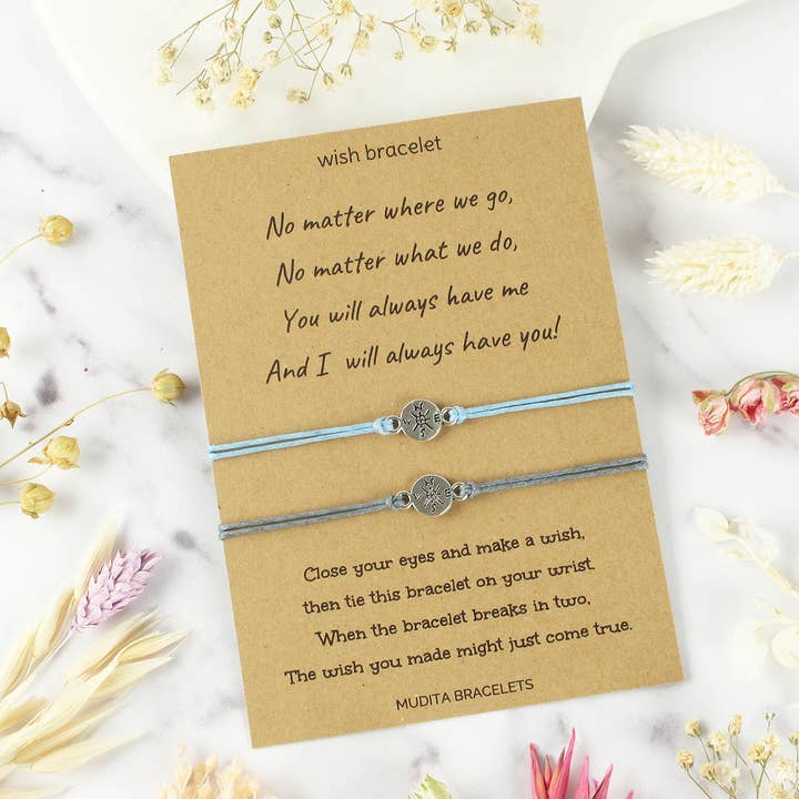 Avrai Sempre Me Braccialetti Bussola dei Desideri per la vendita all'ingrosso da parte di Mudita Bracelets