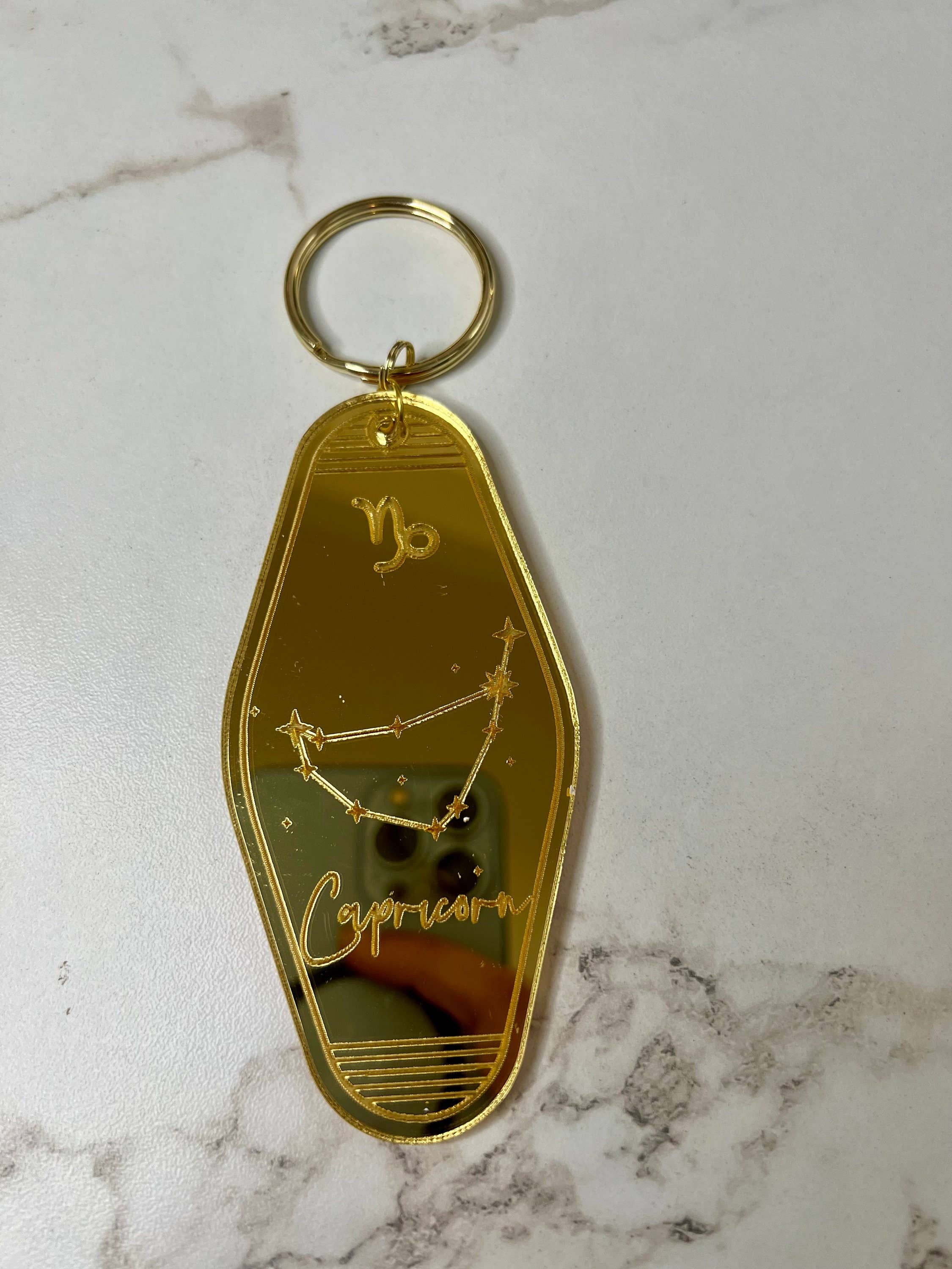 Crafts By Chelle Us - Wholesale Keychain - Women's - Zodiac Hotel Style Keychain | Astrology Keychain | Zodiac Gift | Astrology Gift | Personal Keychain2