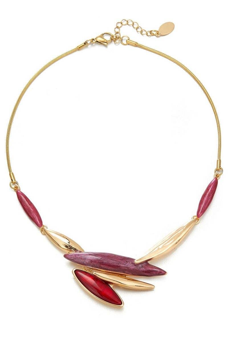 BELLE MISS - Vendita all'ingrosso Girocollo/collier - Collana Aglaée in ottone smaltato e resina2