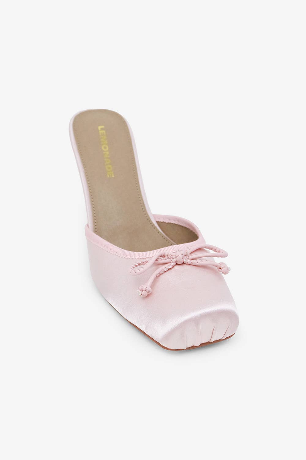 Lemonade Shoes - Wholesale Mules - Women's - HONOR ROLL - Balletcore Mules, Satin, Square Toe3
