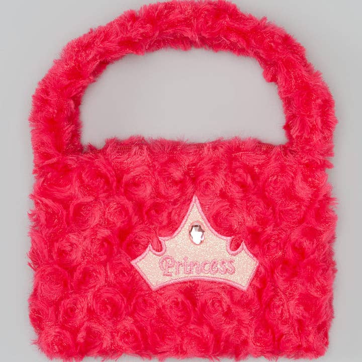 Hot Pink Princess Velvet Purse for wholesale by Wenchoice