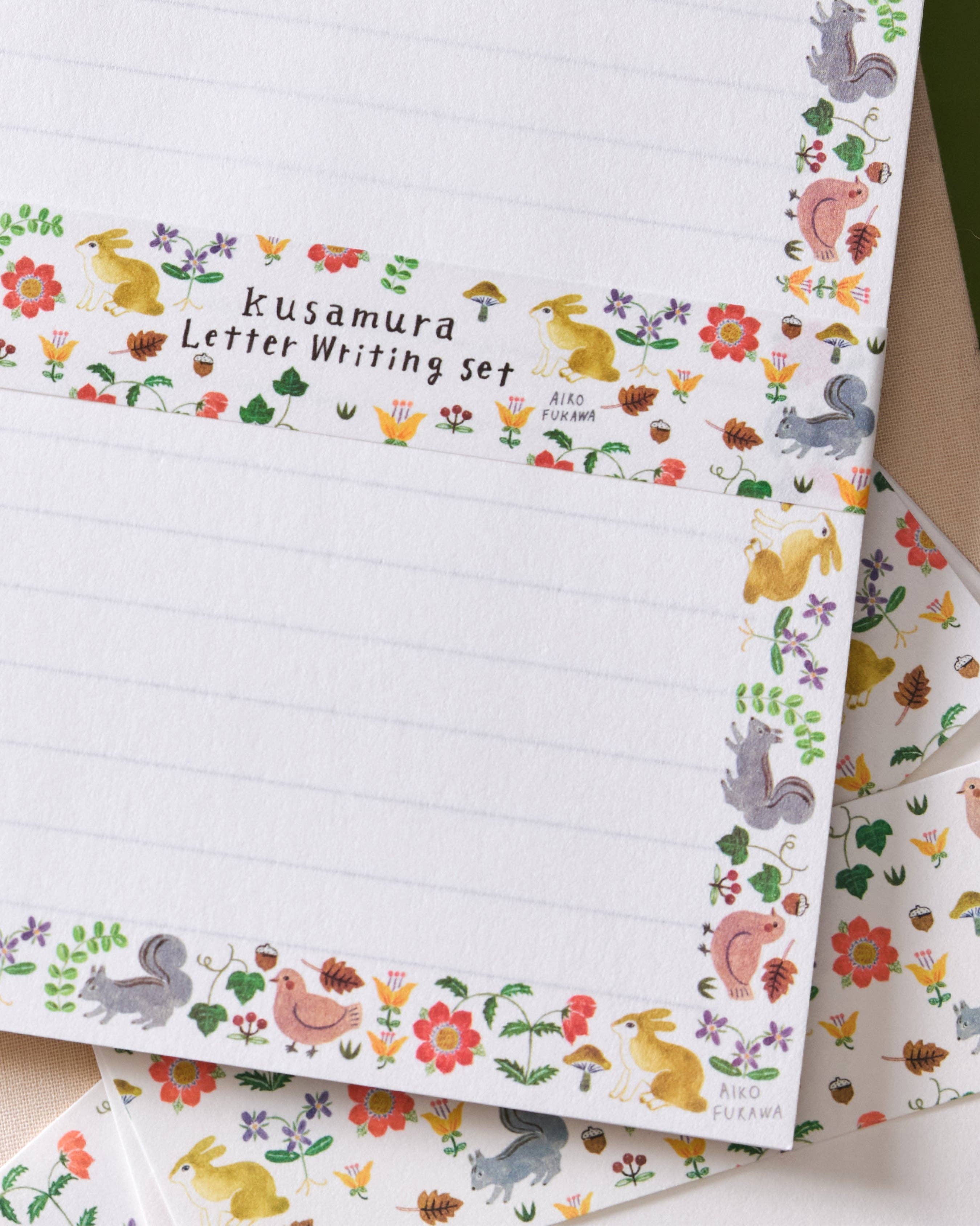 Her Winter Flowers - Wholesale Stationery/Notecard Set - Writing Set - Kusamura2