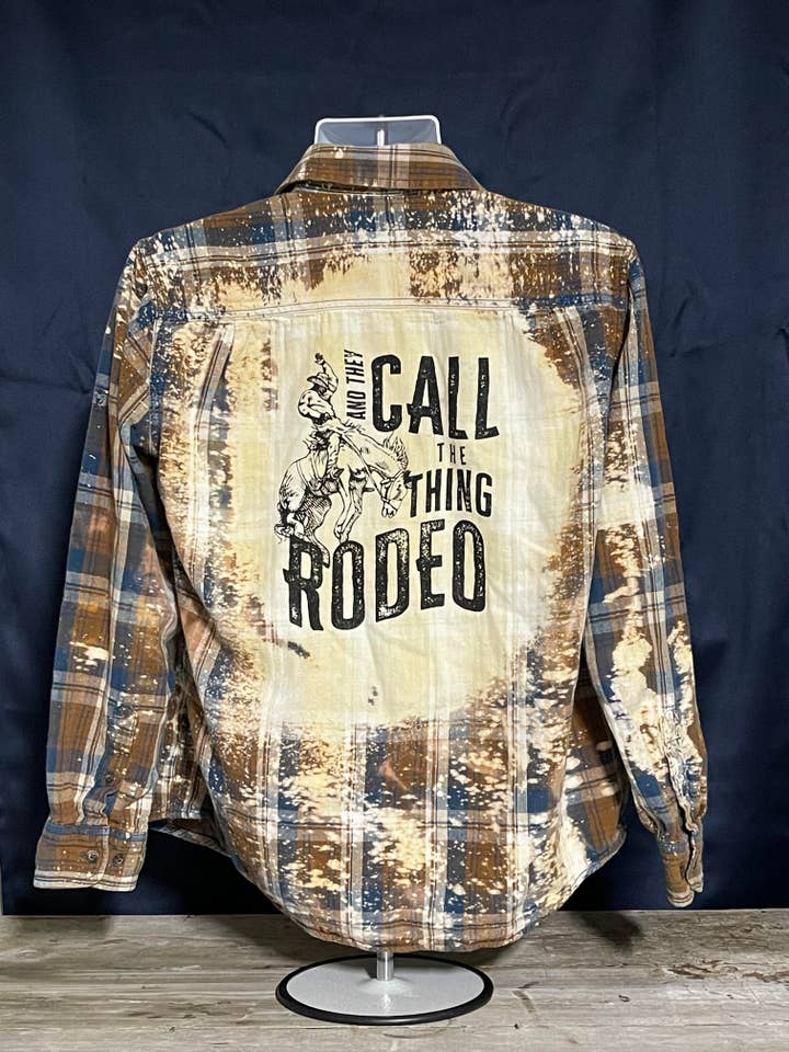 Infidel Nation Apparel - Wholesale Button Down Shirt - Unisex - Rodeo Bleached Button Down Shirt